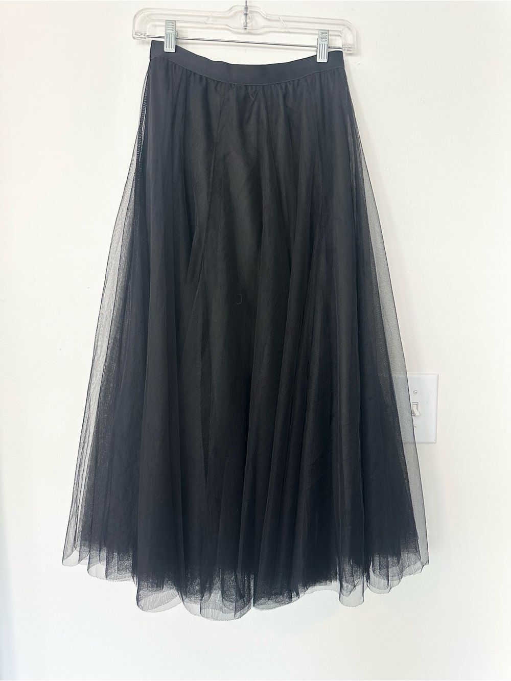 Chicwish Black Tulle Midi Skirt S/M